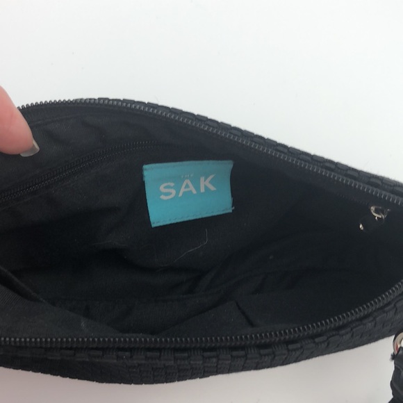 The Sak Small Black Woven Handbag - Picture 6 of 10